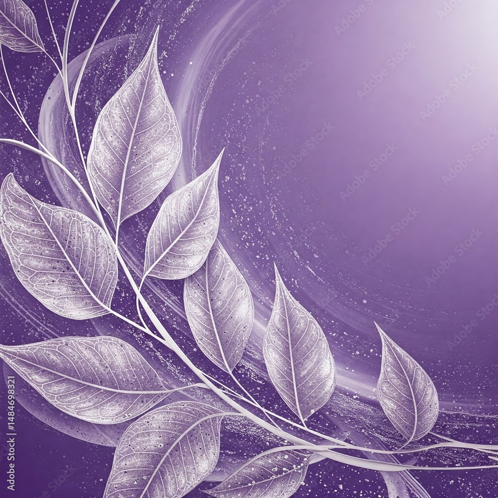 Obraz premium Purple leaves background