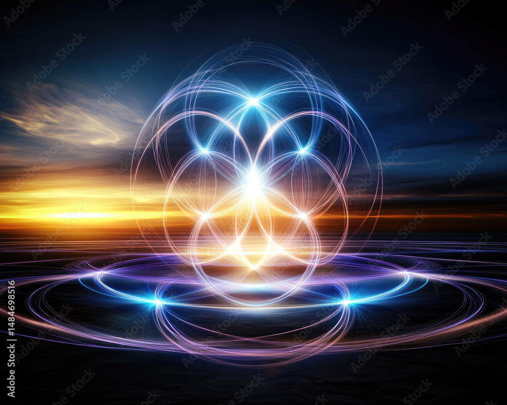 Obraz premium Abstract light design illustration