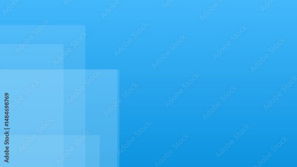 Light blue geometric motion 4k background seamless looping