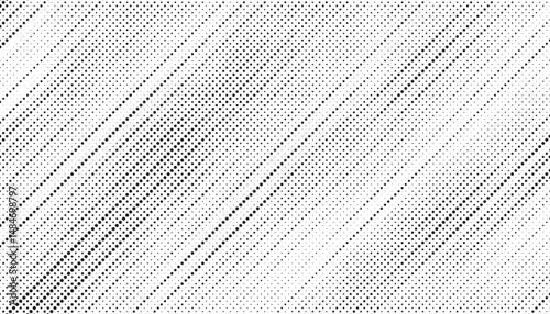 Grunge halftone gradient texture. Faded grit noise background. Sandy gritty wallpaper. Retro pixelated backdrop. Black and white anime or manga comic overlay. Vector graphic design textured halftone