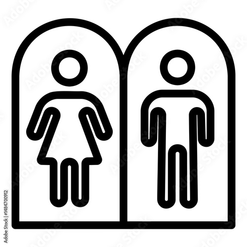 toilet Line Icon