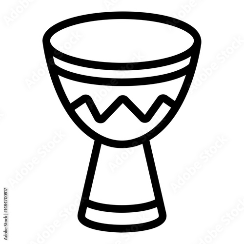 african drum Line Icon