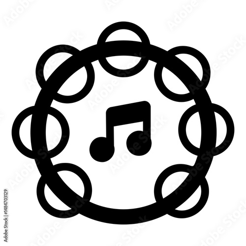 tambourine Solid icon