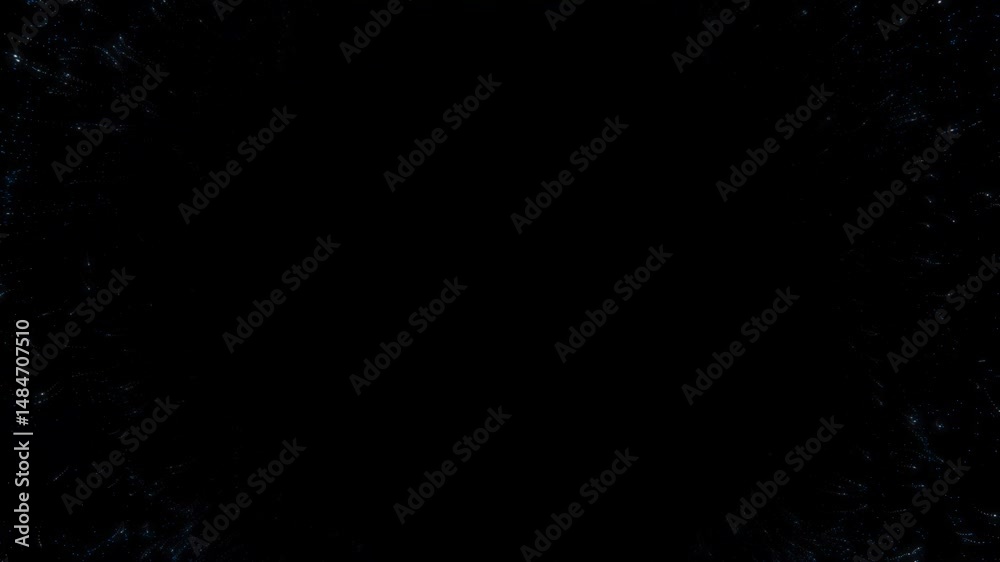 Blue fireworks style shockwave. 4K explosion shockwave effect and diverging waves on transparent background. Glowing shockwave particles. Overlay template.