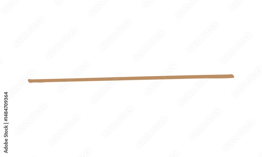 Naklejka premium brown underline illustration