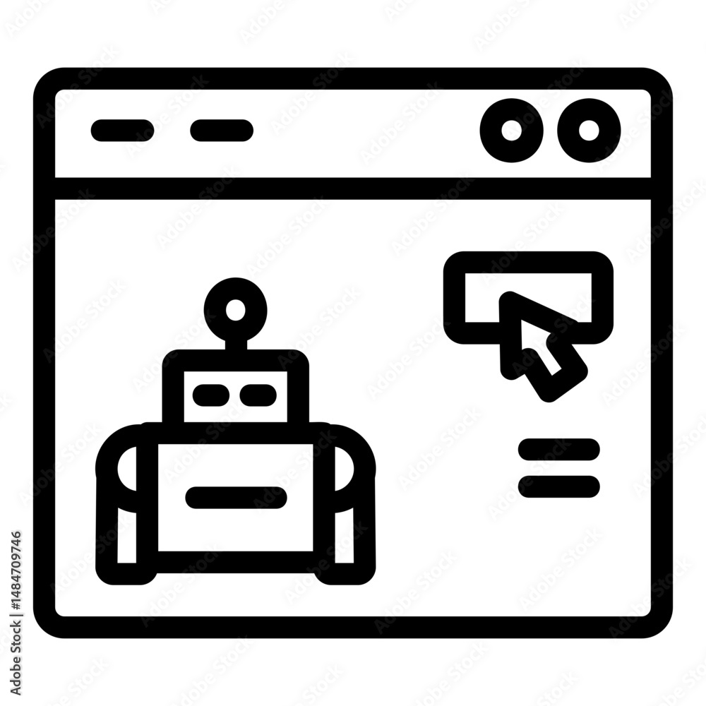 Fototapeta premium software Line Icon