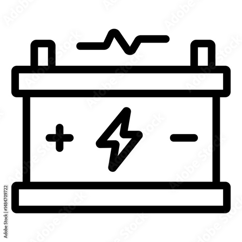 accumulator Line Icon