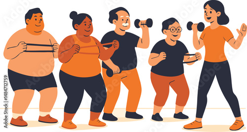 A mixed-age group fitness