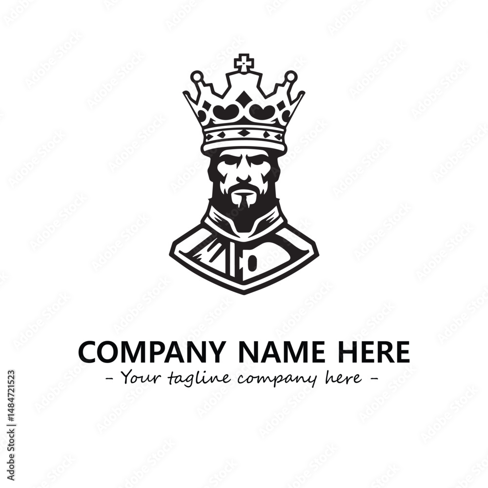 Obraz premium King logo company design vector illustration