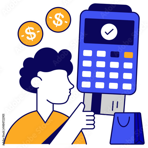 A premium download icon of point of sale