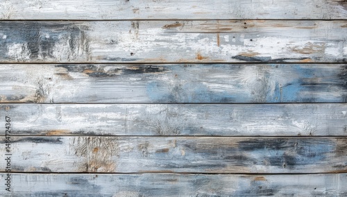 Wallpaper Mural Weathered grey and blue painted wood planks Torontodigital.ca