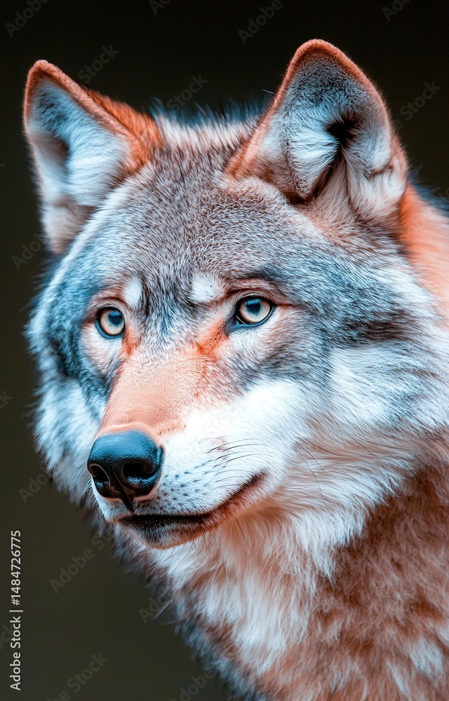 Fototapeta premium gray wolf portrait