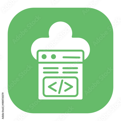 Cloud Coding Icon