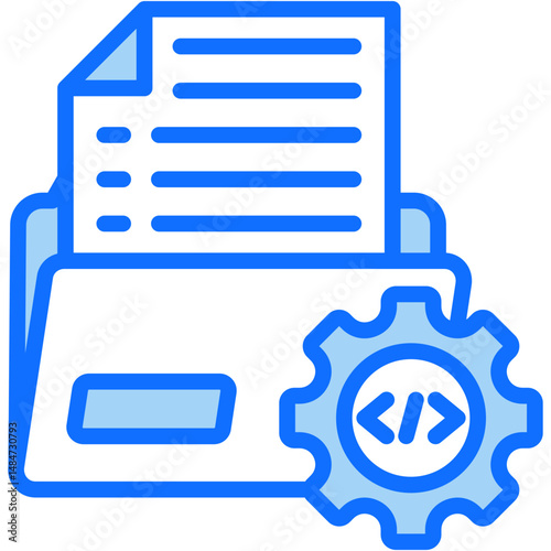 Automated Testing Mixed Icon Vector Illustration