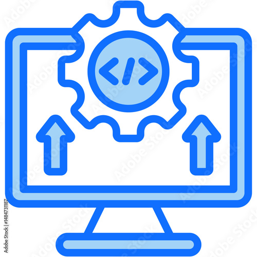 Service Mesh Mixed Icon Vector Illustration