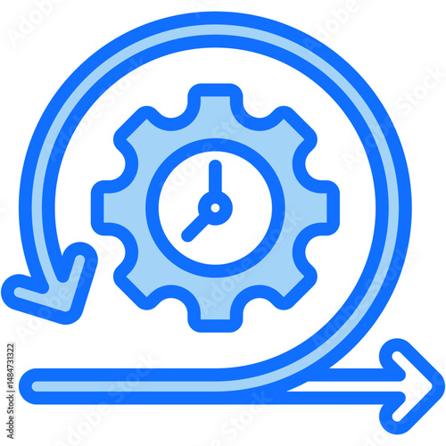 Git Integration Mixed Icon Vector Illustration