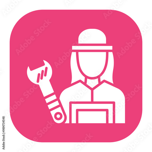 Female Plumber Icon
