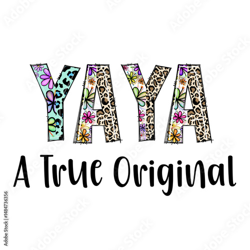 Yaya A True Original - Floral Leopard Print Design