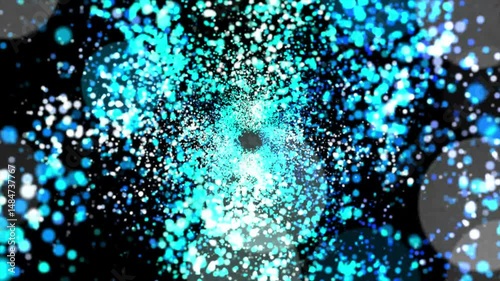 The visual representation of particles is an abstract Background. 4k animation videos