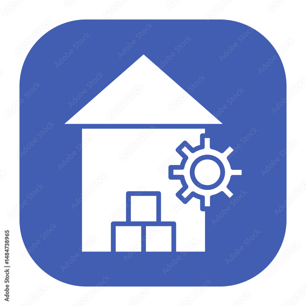 Obraz premium Warehouse Management System Icon