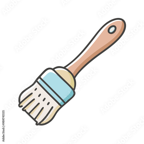 basting brush icon, basting brush vector illustration-simple illustration of basting brush, perfect for basting brush logos and icons