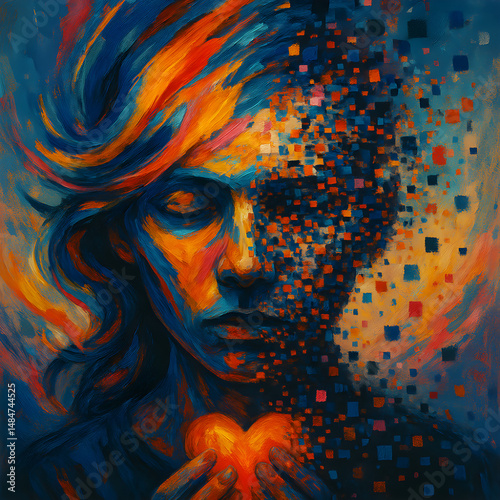 Fragmented Self: Dissolution in Digital Color