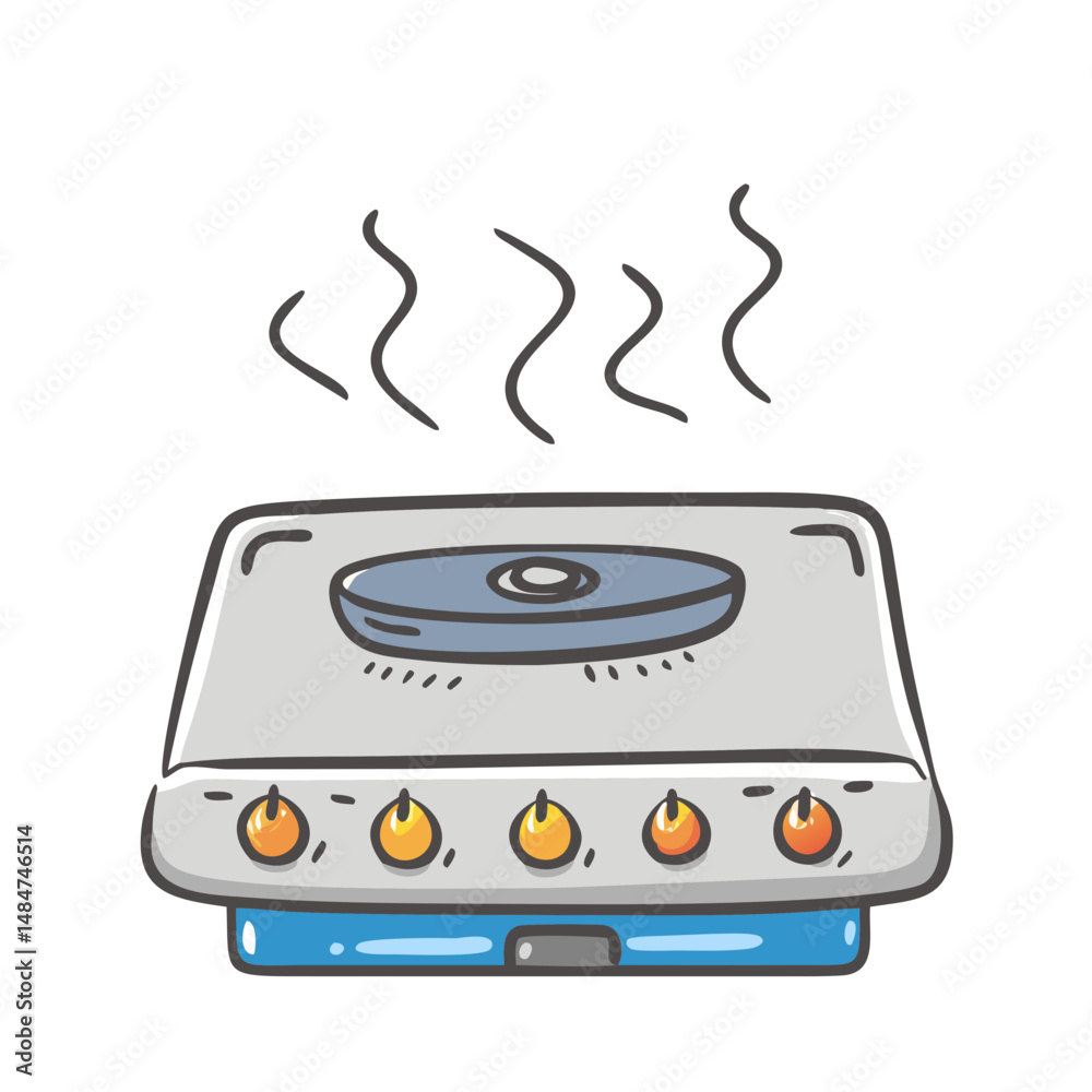 Fototapeta premium hot stove icon, hot stove vector illustration-simple illustration of hot stove, perfect for hot stove logos and icons