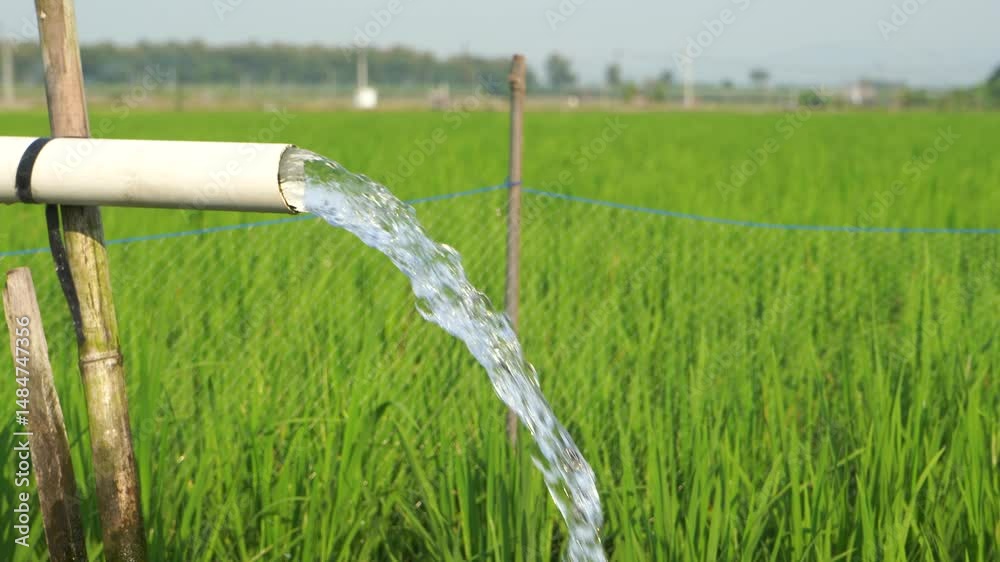 Irrigation of rice fields using pump wells with the technique of ...