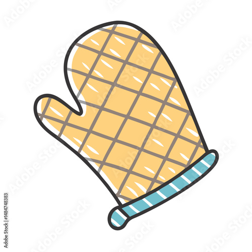 oven mitt icon, oven mitt vector illustration-simple illustration of oven mitt, perfect for oven mitt logos and icons