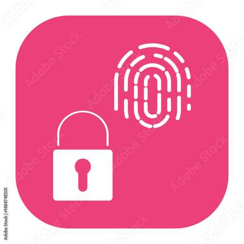 Biometric Padlock Icon