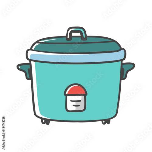 rice cooker icon, rice cooker vector illustration-simple illustration of rice cooker, perfect for rice cooker logos and icons