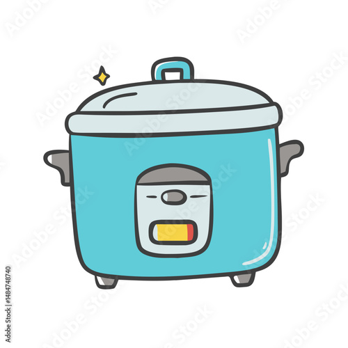 rice cooker icon, rice cooker vector illustration-simple illustration of rice cooker, perfect for rice cooker logos and icons