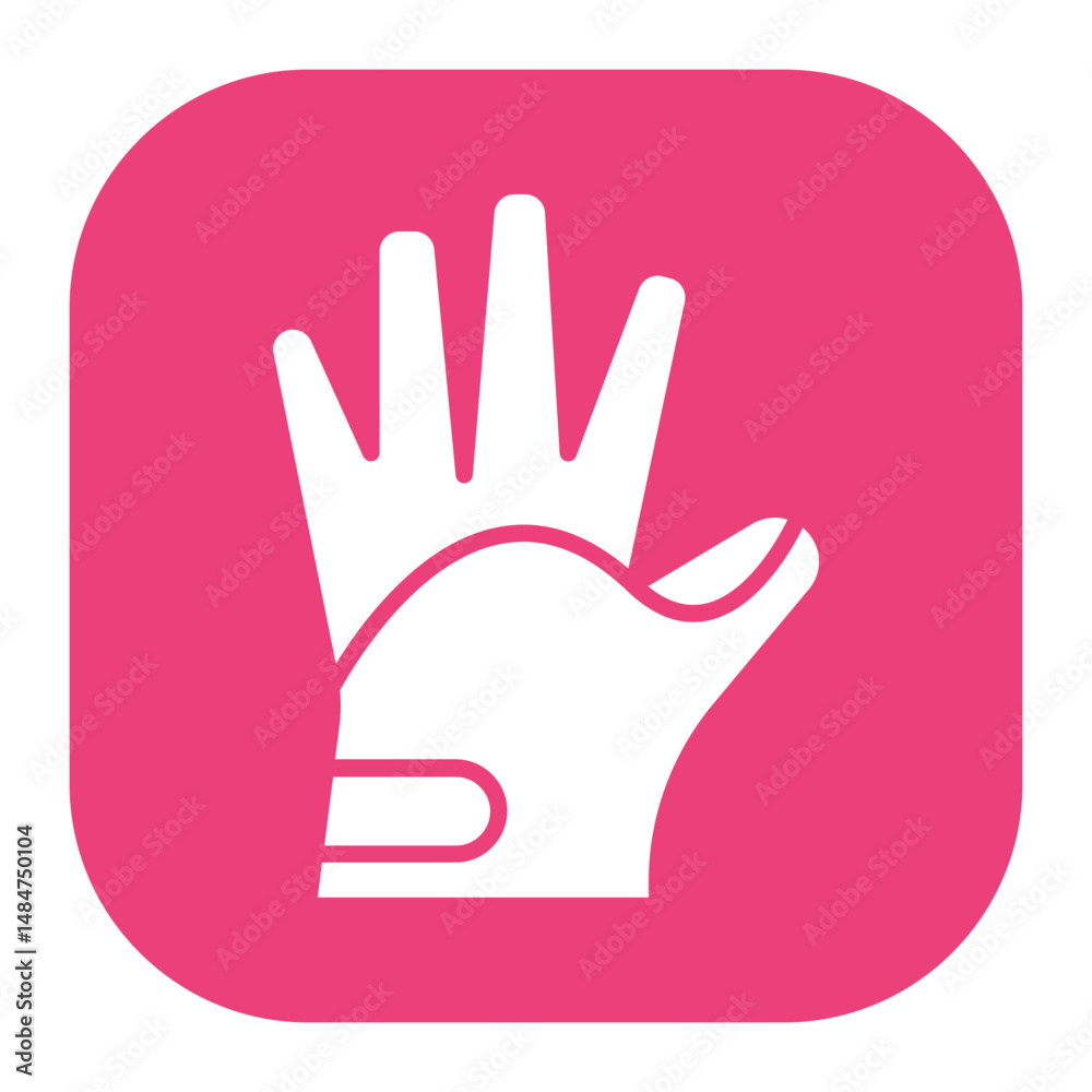 Obraz premium Bowling Glove Icon