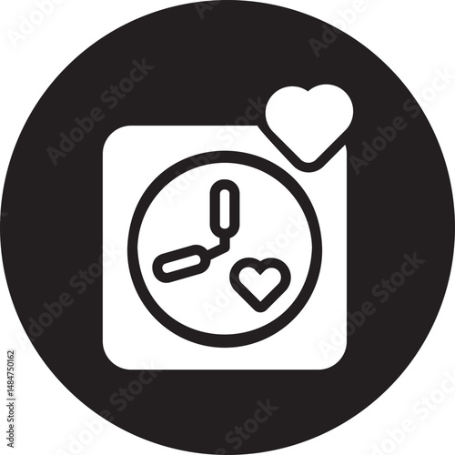 clock glyph icon
