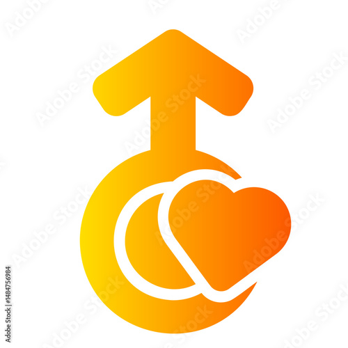 male gradient icon