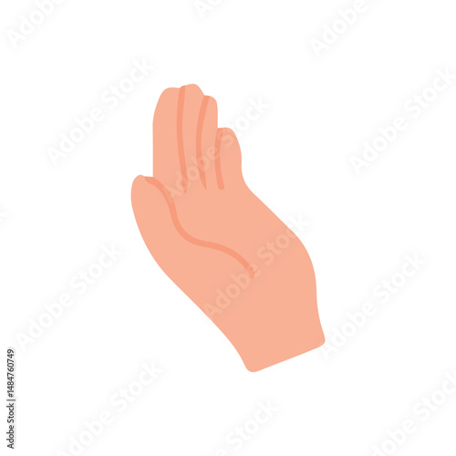 Hands holding gestures. hand holding a spoon, hand holding a pen, various hands with different shapes. Trendy hands poses vector set. Body language signs and symbols for communication