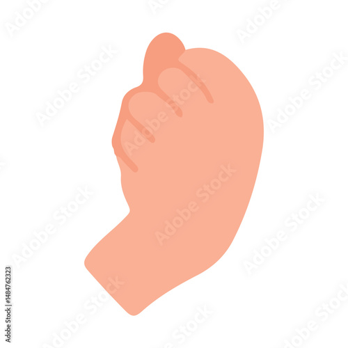 Hands holding gestures. hand holding a spoon, hand holding a pen, various hands with different shapes. Trendy hands poses vector set. Body language signs and symbols for communication