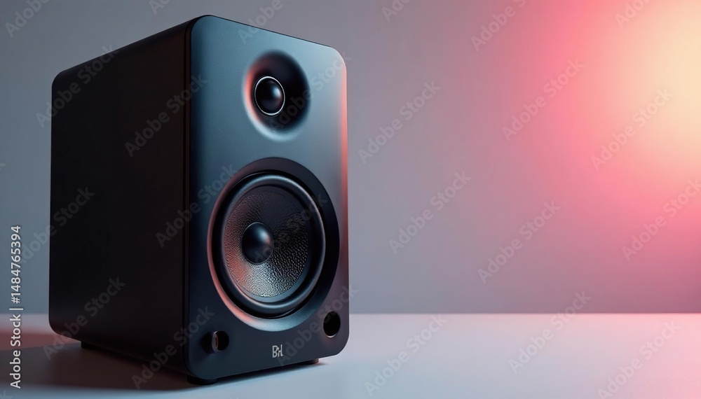 Obraz premium High-quality audio speakers, showcasing rich sound and sleek design , speakers, amplifier