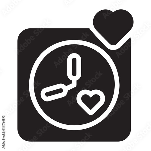 clock glyph icon