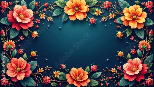 Intricate floral motifs form a continuous design , wallpaper, elegant