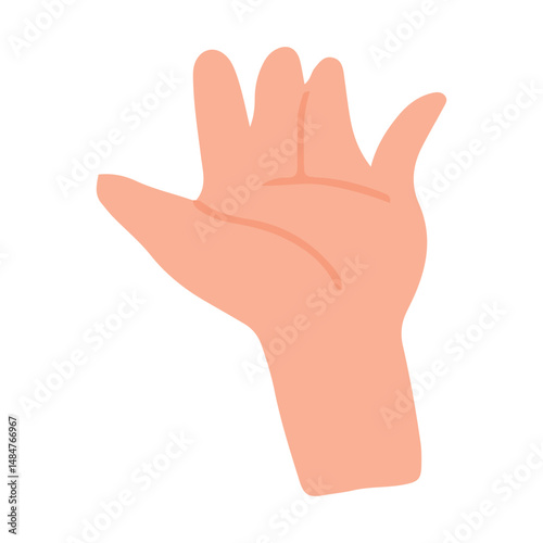 Hands holding gestures. hand holding a spoon, hand holding a pen, various hands with different shapes. Trendy hands poses vector set. Body language signs and symbols for communication