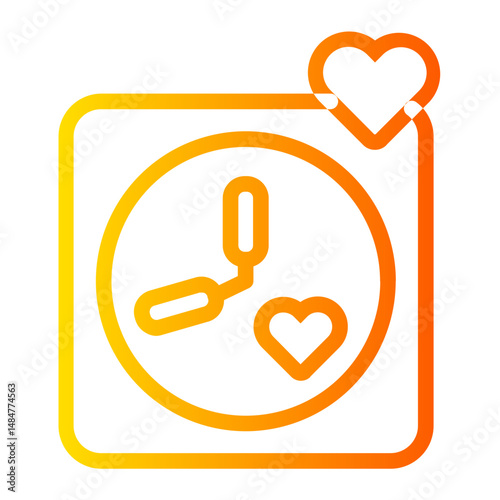 clock gradient icon