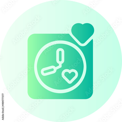 clock gradient icon