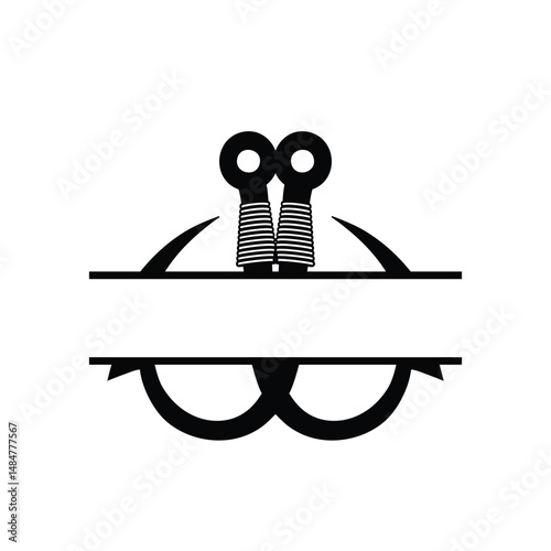Double Hook Monogram Design