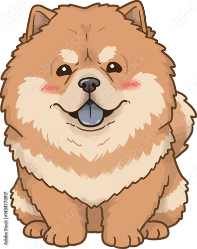 Breed Chow Chow Dog Vector 