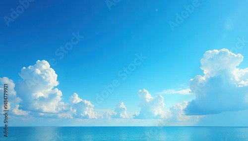 Vast, clear blue sky, cloudless daytime scene , peace, day