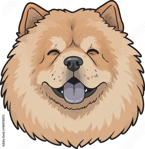 Breed Chow Chow Dog Vector 