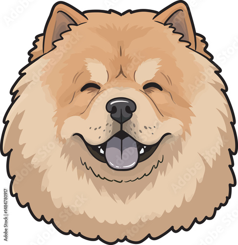 Breed Chow Chow Dog Vector 