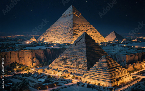 Stunning Wonders of the World Mesmerizing Details Under the Night Sky