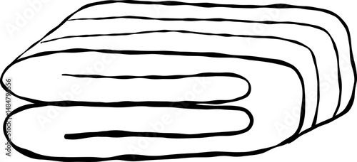 Folded Blanket Illustration